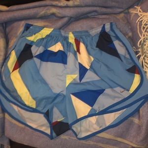 Blue Geometric Nike Shorts XL